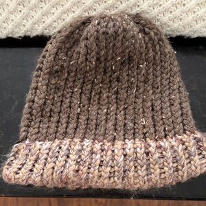 Brown and Tan/multi Knit Beanie